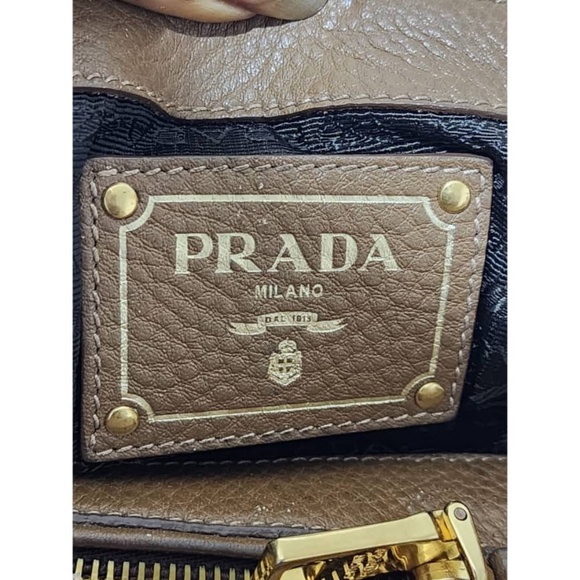 Authentic Prada Vitello Daino Tote Bag Brown - Picture 10 of 15